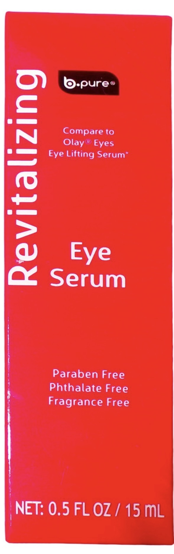 B.Pure Revitalizing Eye Serum – Suero Reafirmante para el Contorno de Ojos – 0.5 fl oz (15 ml)